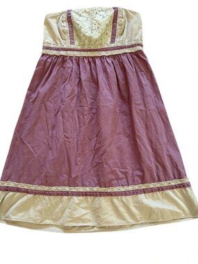 Y2K purple babydoll tube mini dress